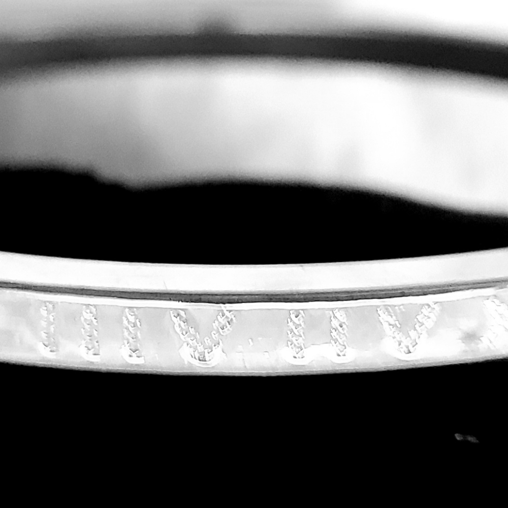 Sterling Silver Bracelet w/ Magnetic Clasp -  Interior Width 6.5" - Picture 2 of 6